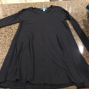 Black Long Sleeve Shift Dress